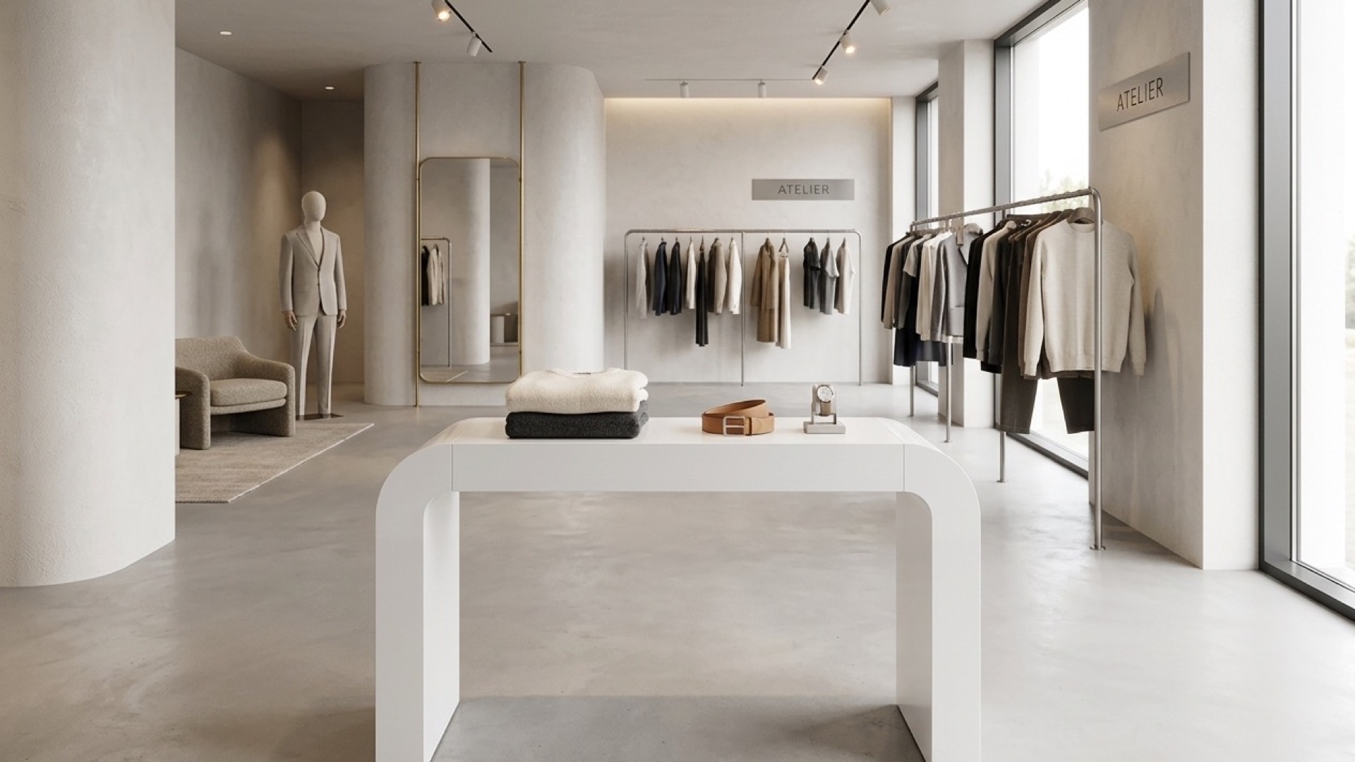 Cabina MÖDEK EVOLUTION cerrada en una boutique