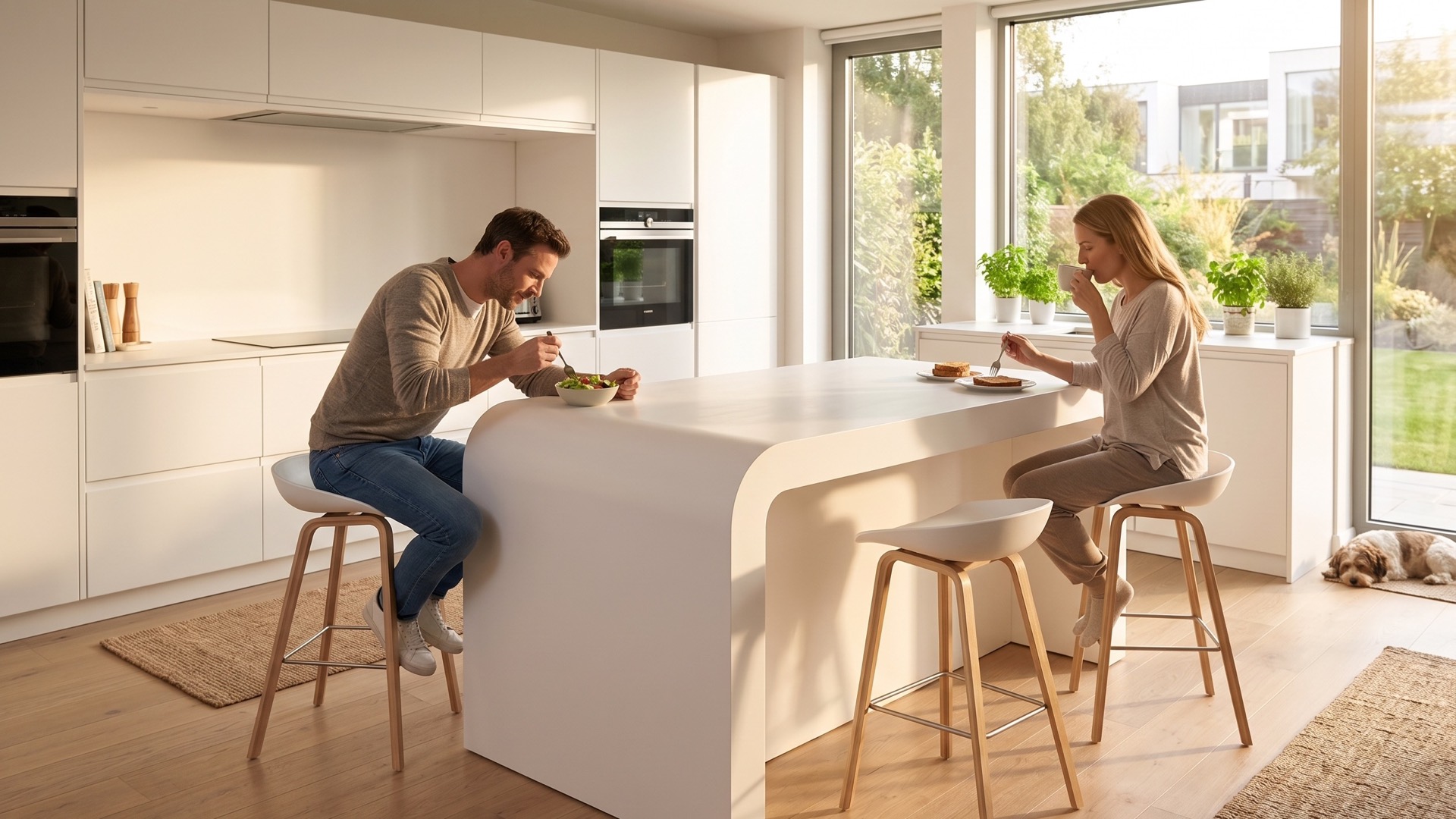 Cabina MÖDEK EVOLUTION cerrada en una cocina